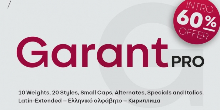 BF Garant Pro Font Download