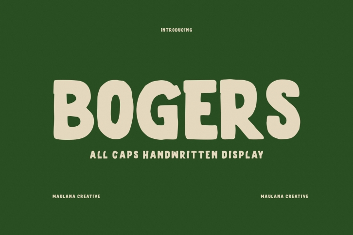 Bogers Sans Serif Display Font Download