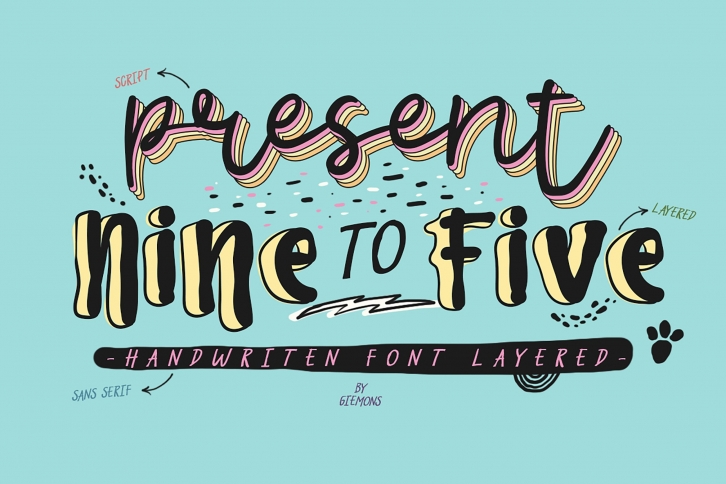 Nine to Five s Font Download