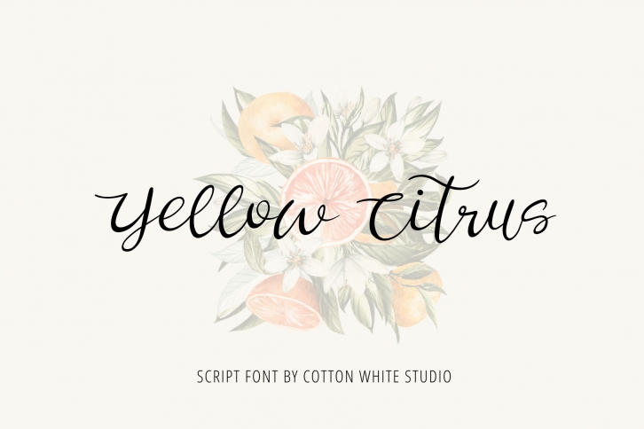 Yellow Citrus Font Download