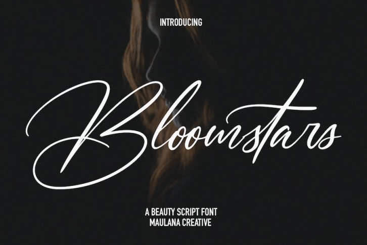 Bloomstars Signature Script Font Font Download
