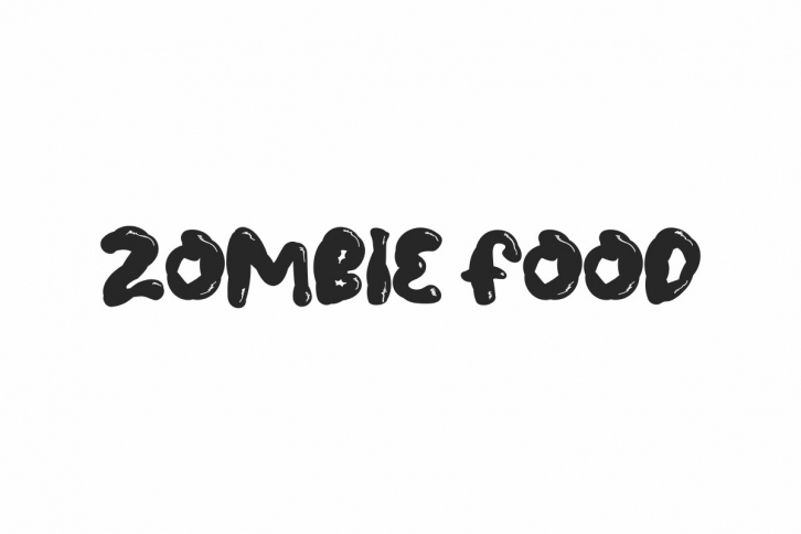 Zombie Food Font Download
