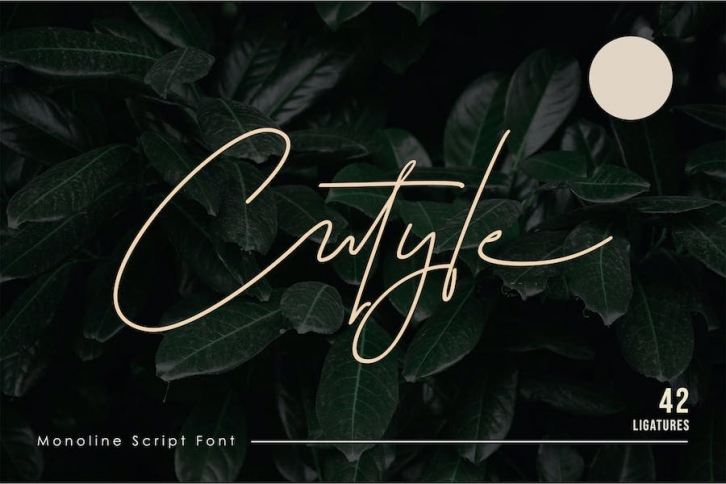 Cutyle Monoline Script Font Download