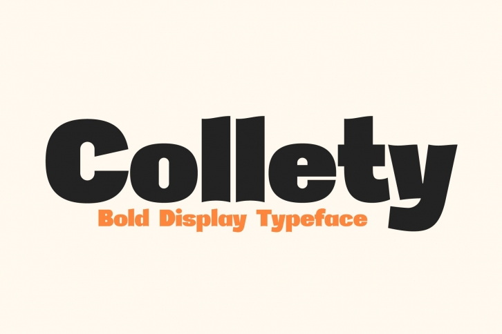 Collety Bold Display Typeface Font Download