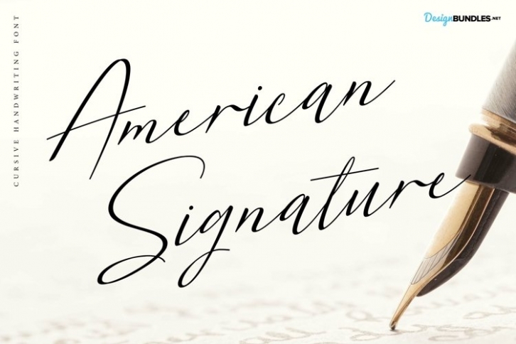 American signature Font Download