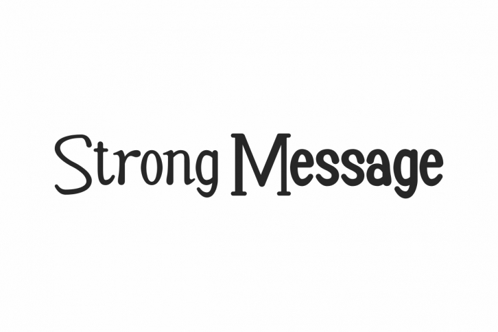 Strong Message Font Download
