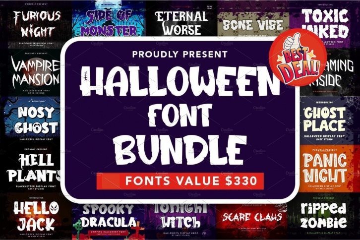 40+ Halloween Bundle Font Download