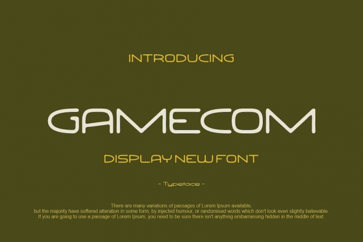 GAMECOM Font Font Download