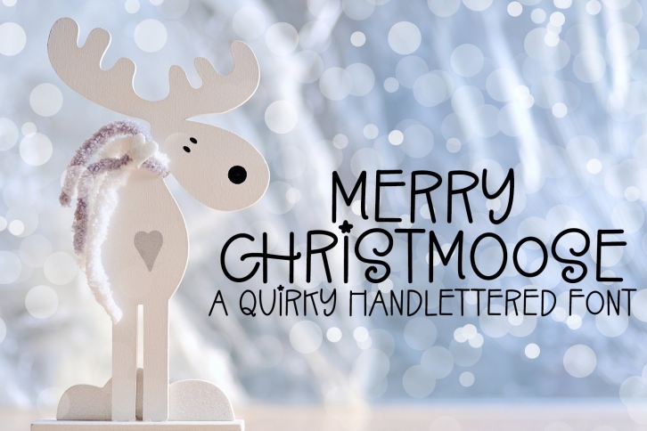 Merry Christmoose- A Christmas Font Download