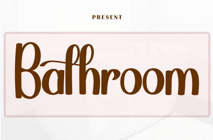 Bathroom Font Download