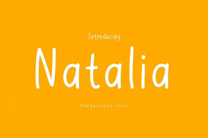 Natalia is a cute and handwritten Font Download