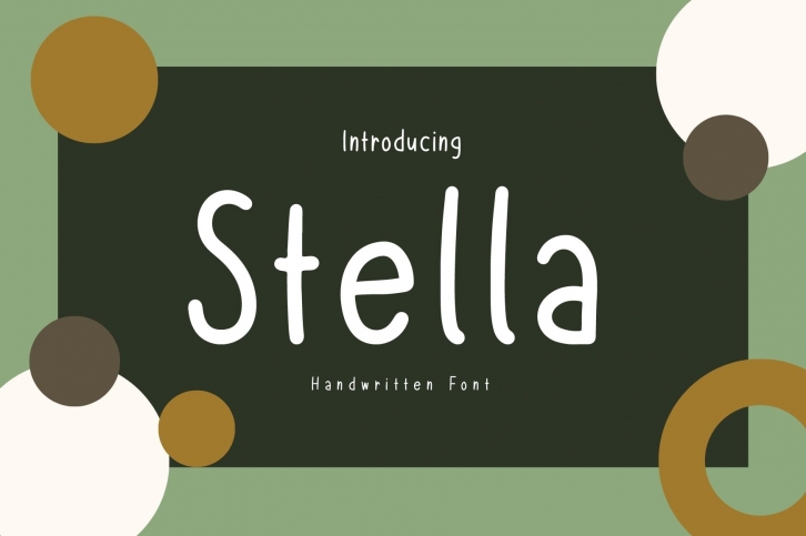 Stella is a cute and handwritten Font Download