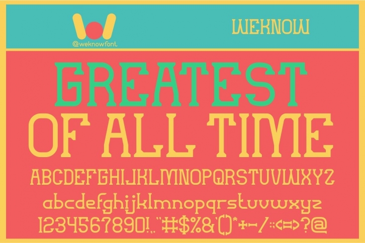 Greatest of All Time Font Download