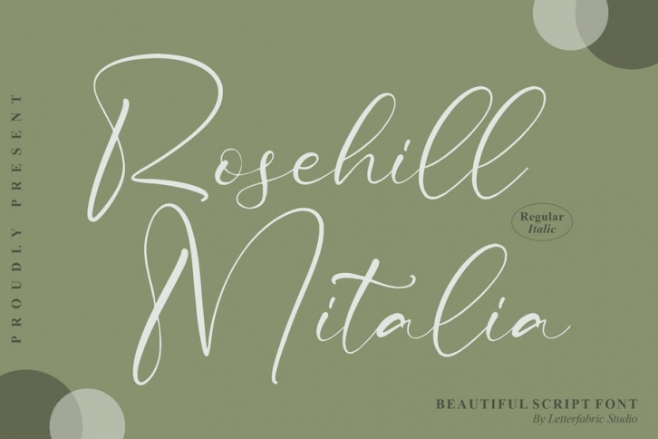 Rosehill Mitalia Script Font Font Download