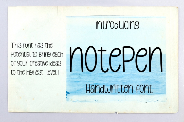 Notepen Font Download