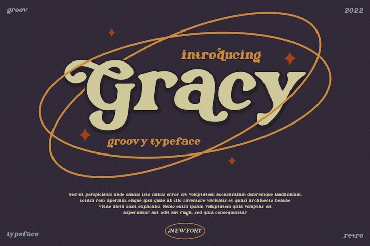 Gracy - Groovy Typeface Font Download