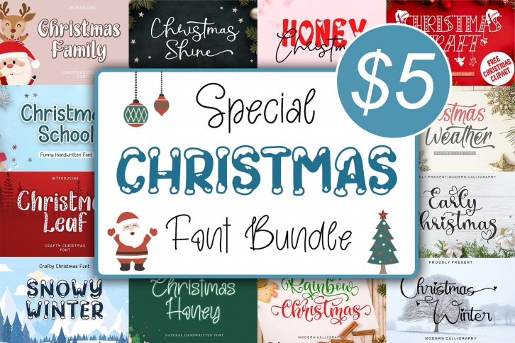 Special Christmas bundle Font Download