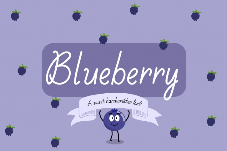 Blueberry Handwritten Font Download