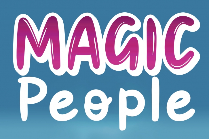 Magic People is a fun Font Download