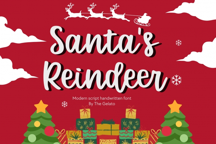 Santas Reindeer Font Download