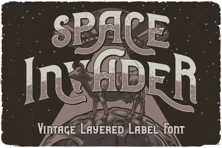 Space Invader Layered Font Download