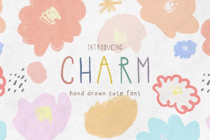 Charm Cute Playful Hand Drawn Handwritten Font Download