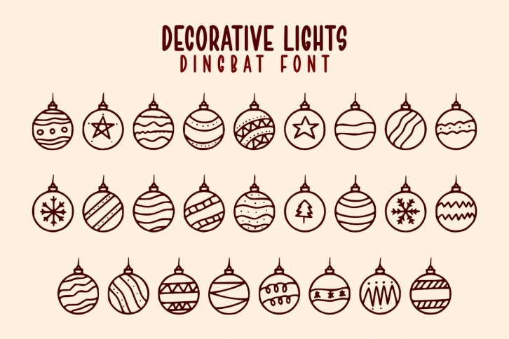 Decorative Lights Font Download