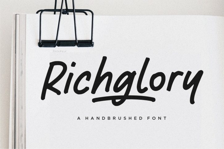 Richglory Handbrushed Font Download