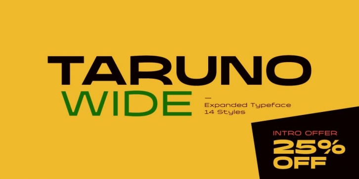 Taruno Wide Font Download