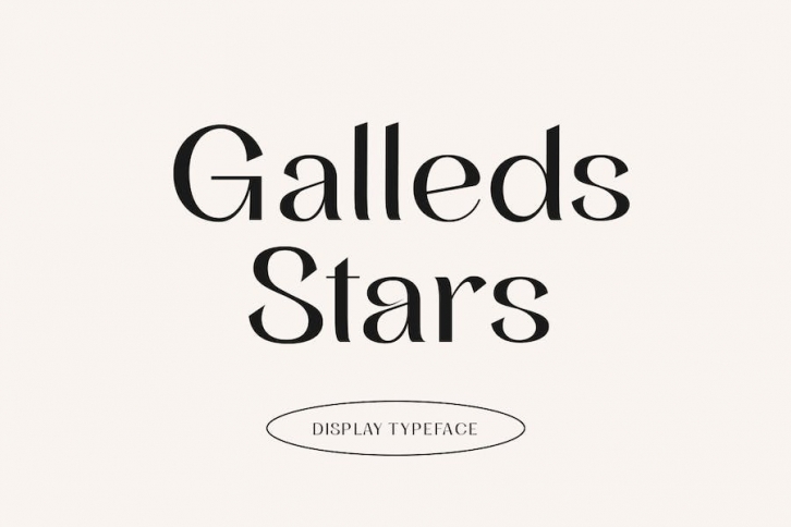Galleds Stars Display Fonts Font Download