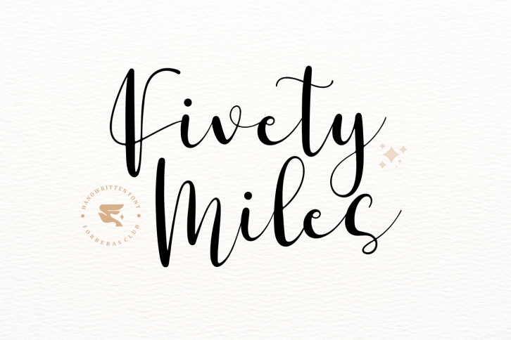 Fivety Miles Font Download
