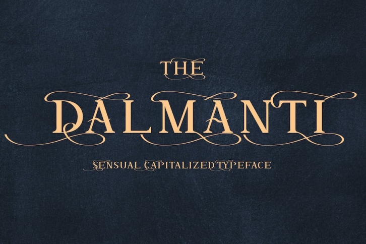 Dalmanti - Capitalized Typeface Font Download