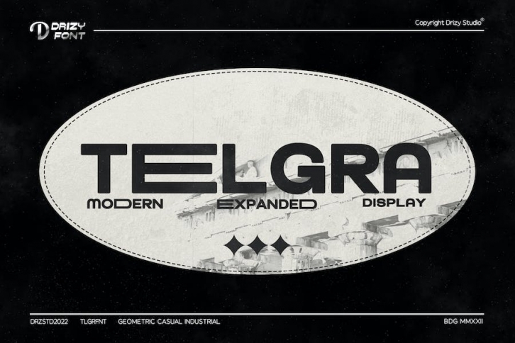 Telgra - Modern Expanded Font Font Download