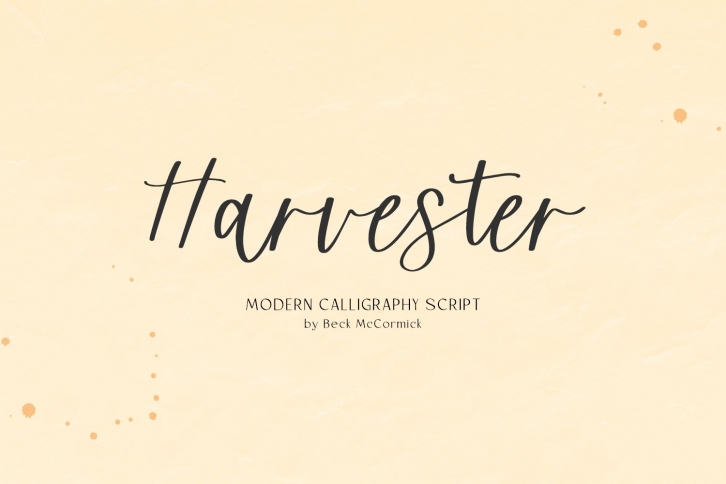Harvester Script Font Download