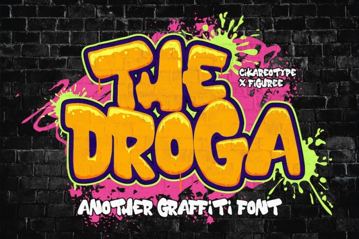 The Droga - Thick Graffiti Font Font Download