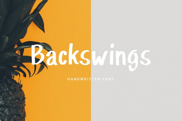 Backswings - Handwritten Display Font Font Download