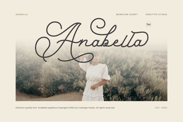 Anabella Monoline Script Font Download