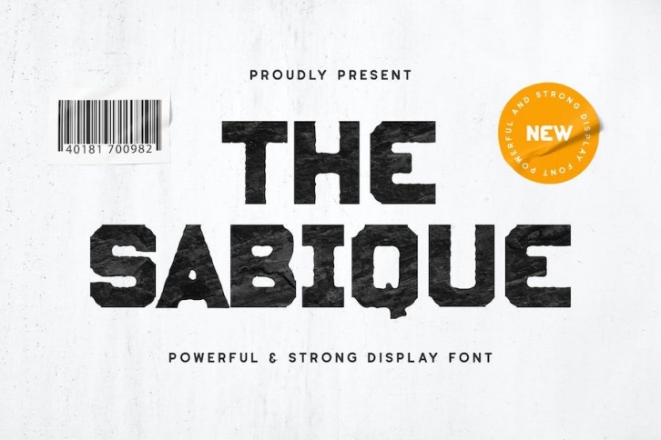 Sabique - Strong Font Font Download