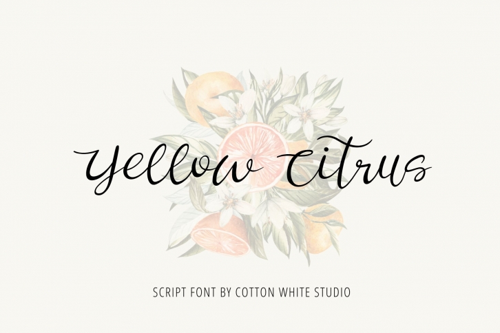 Yellow Citrus Script Font Download