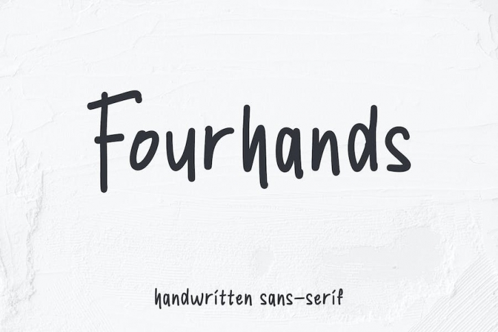Fourhands - Handwritten Sansserif Font Download