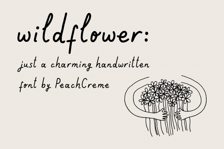 Wildflower by PeachCreme Font Download