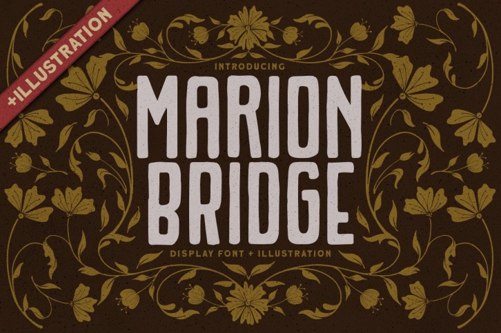Marion Bridge Bonus Illustration Font Download