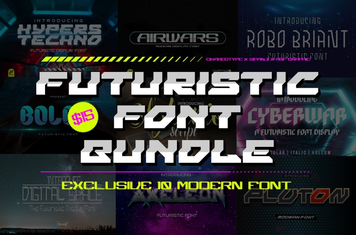 Modern And Futuristic Bundles Font Download