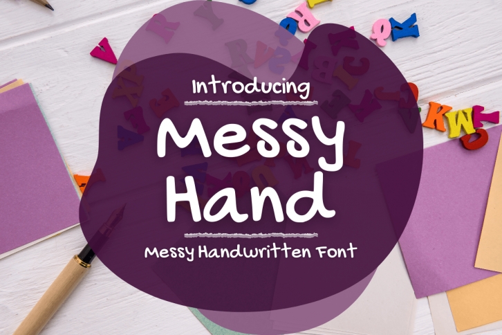 Messy Hand Font Download