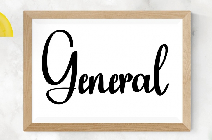 General Font Download