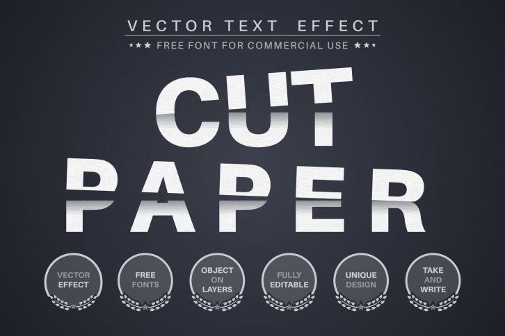 Paper cut Font Download