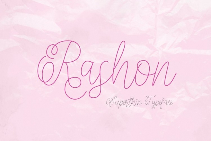 RASHON SUPERTHIN FUN Font Download