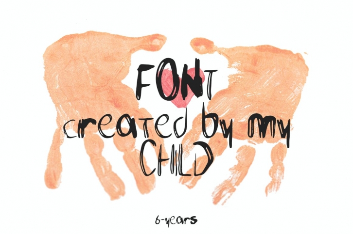 by Kids create my child. Font Download