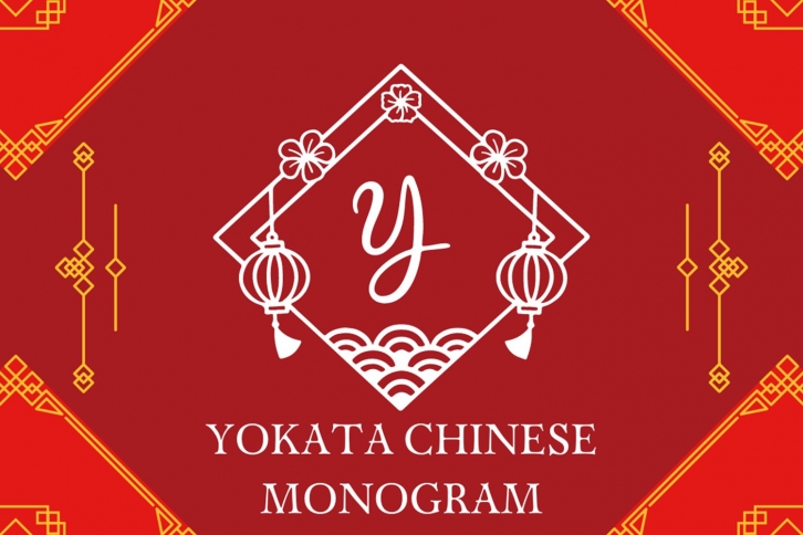 Yokata Chinese Monogram Font Download