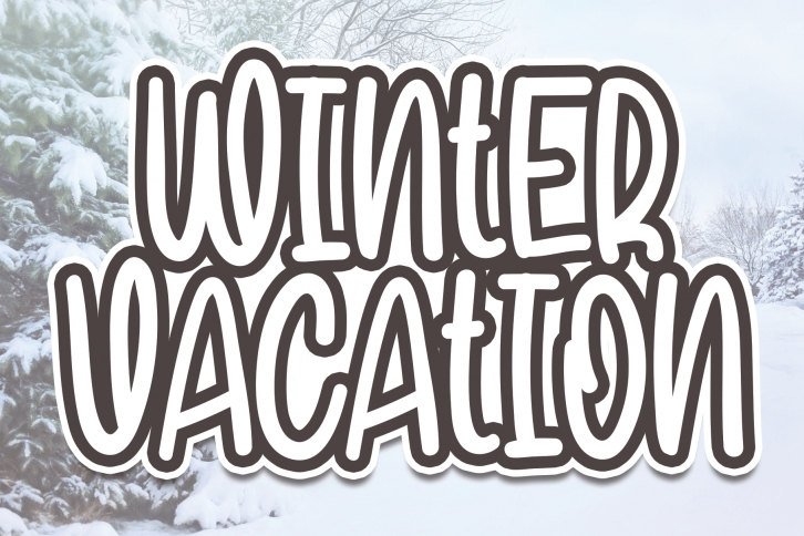 Winter Vacation Font Download